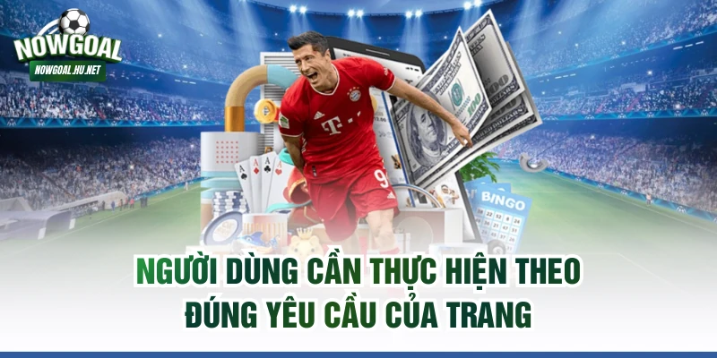 Người dùng cần thực hiện theo đúng yêu cầu của trang